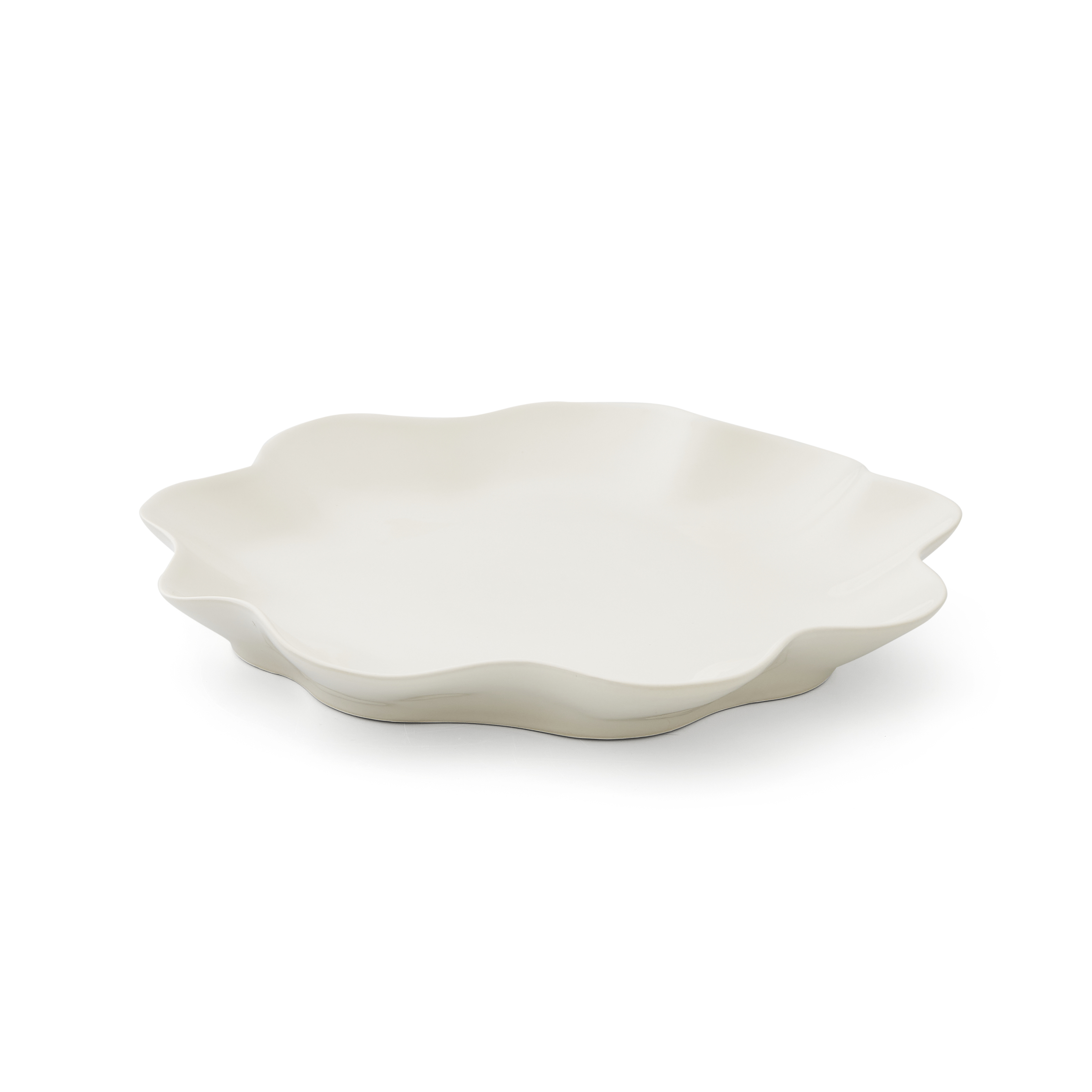 Sophie Conran Floret Large Serving Platter- Creamy White image number null